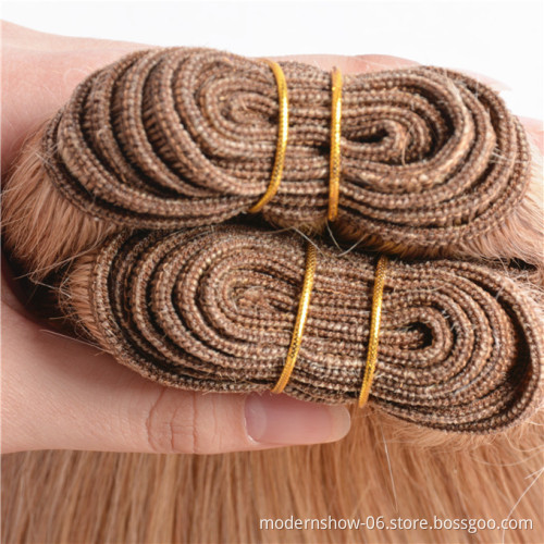 Factory Price Piano Color Cheap Hair Bundles Raw virgin Cuticles Aligned Human hair Straight Weave Natural